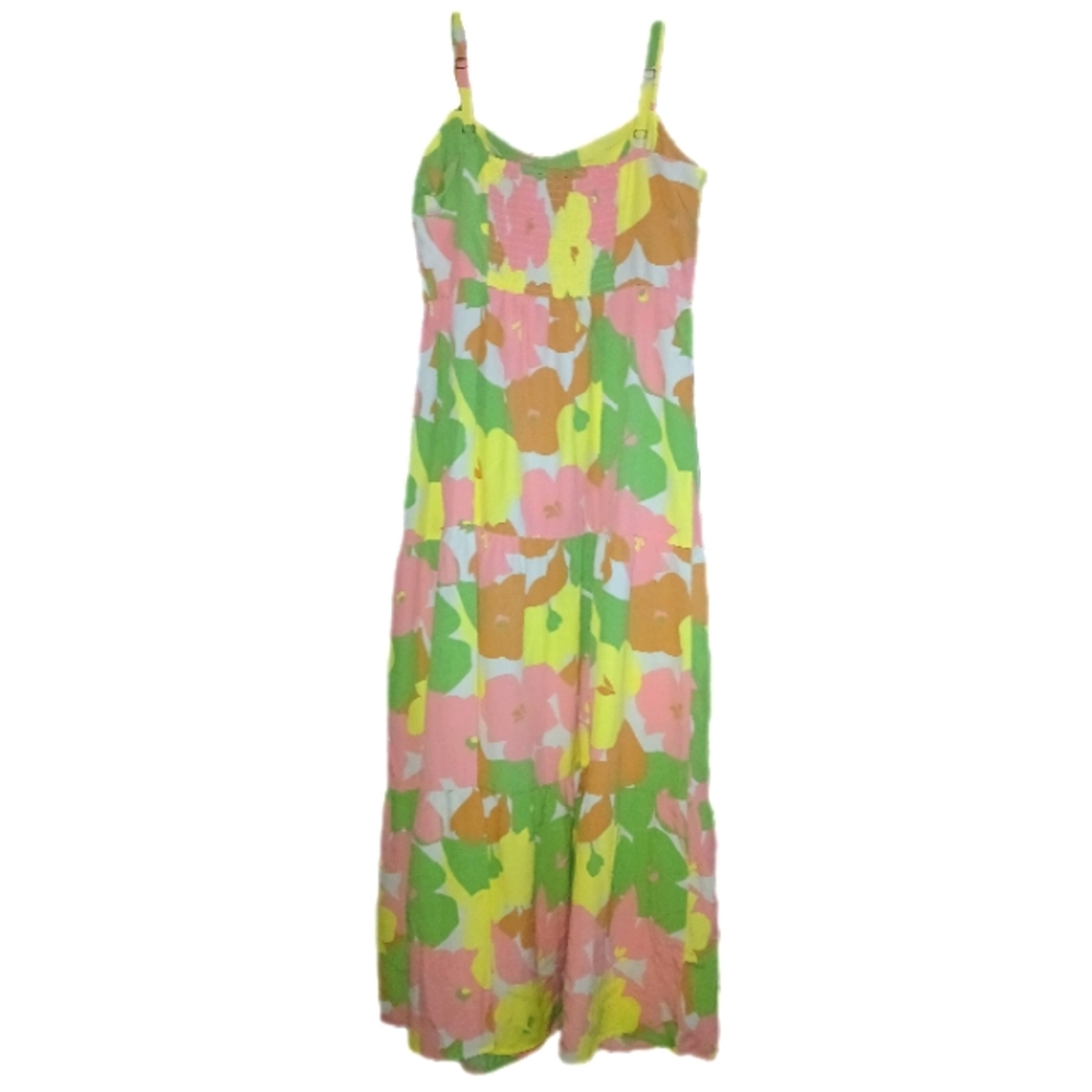 NWT Social Standard by Sanctuary Size Small Tiered Pastel Floral Maxi Dress